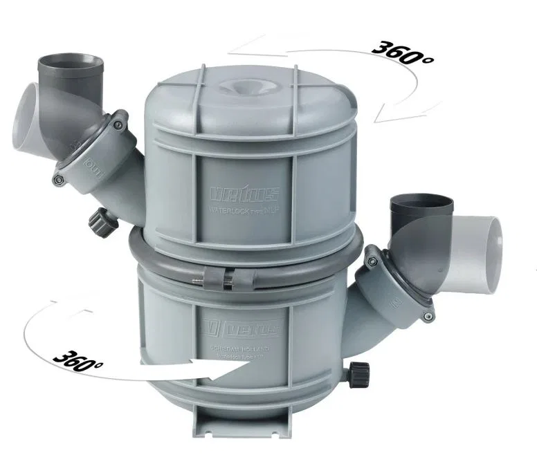 NLP50 – VETUS Marine Exhaust System Waterlock, For Use With 51 Millimeter Internal Diameter Marine Engine Exhaust Hos...